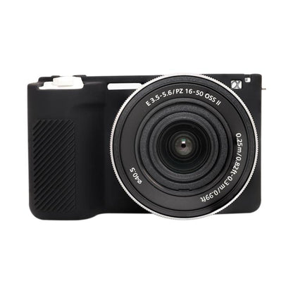For Sony ZV-E10 II / ZV-E10M2 Glossy Soft Silicone Protective Case(Black) by bashfashion