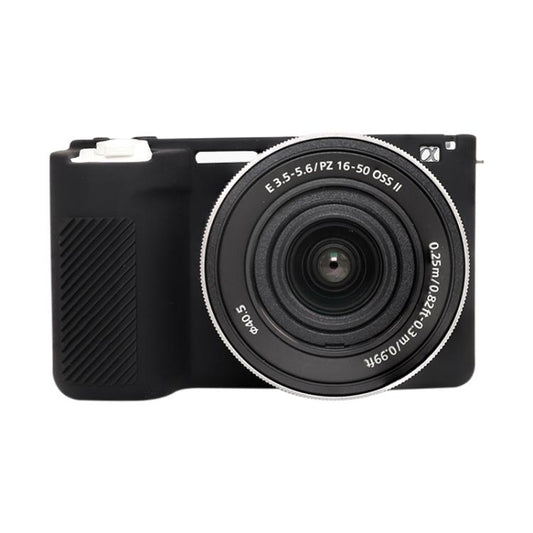 For Sony ZV-E10 II / ZV-E10M2 Glossy Soft Silicone Protective Case(Black) by bashfashion