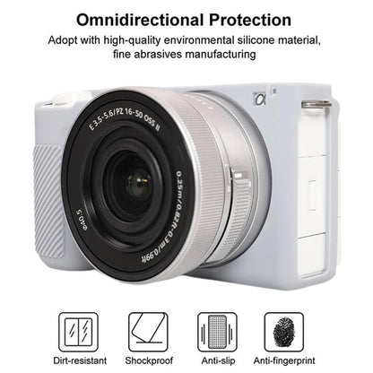 For Sony ZV-E10 II / ZV-E10M2 Glossy Soft Silicone Protective Case(Grey) by bashfashion