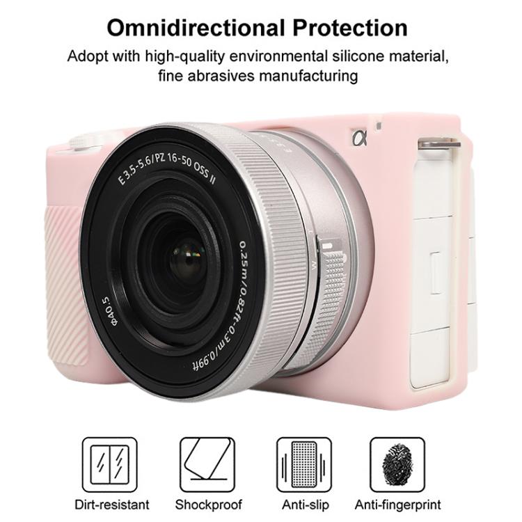 For Sony ZV-E10 II / ZV-E10M2 Glossy Soft Silicone Protective Case(Mist Pink) by bashfashion