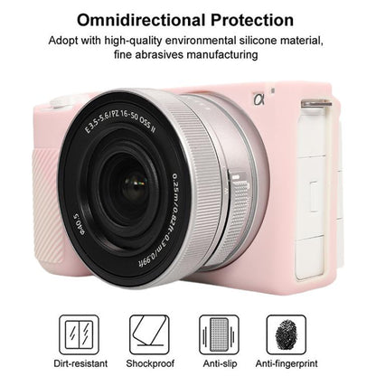 For Sony ZV-E10 II / ZV-E10M2 Glossy Soft Silicone Protective Case(Mist Pink) by bashfashion