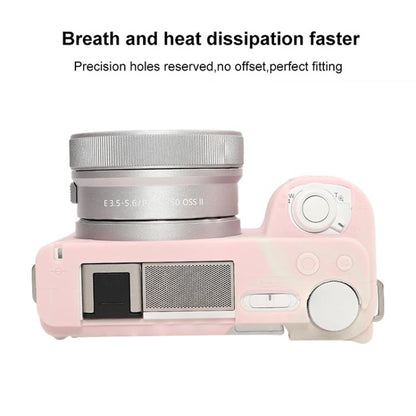 For Sony ZV-E10 II / ZV-E10M2 Glossy Soft Silicone Protective Case(Mist Pink) by bashfashion