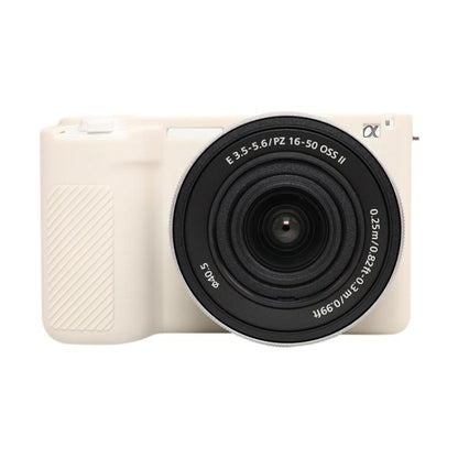 For Sony ZV-E10 II / ZV-E10M2 Glossy Soft Silicone Protective Case(Beige) by bashfashion