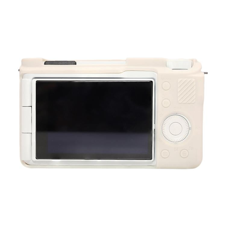 For Sony ZV-E10 II / ZV-E10M2 Glossy Soft Silicone Protective Case(Beige) by bashfashion