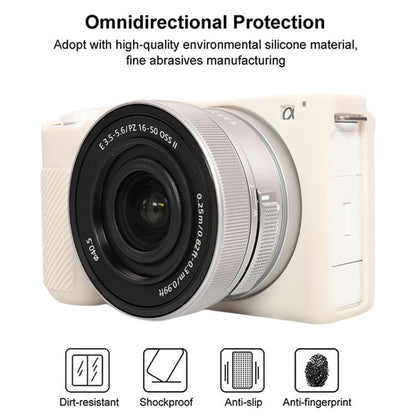 For Sony ZV-E10 II / ZV-E10M2 Glossy Soft Silicone Protective Case(Beige) by bashfashion