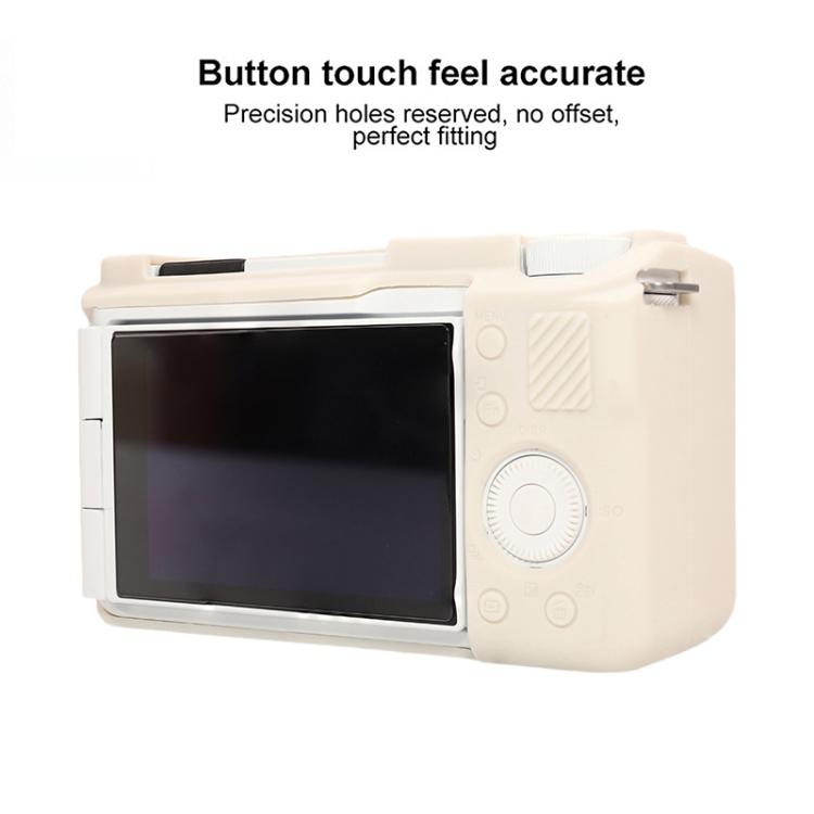 For Sony ZV-E10 II / ZV-E10M2 Glossy Soft Silicone Protective Case(Beige) by bashfashion