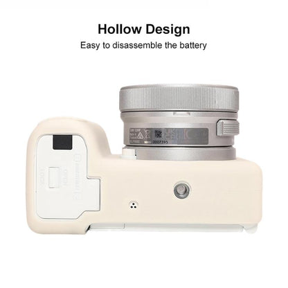 For Sony ZV-E10 II / ZV-E10M2 Glossy Soft Silicone Protective Case(Beige) by bashfashion