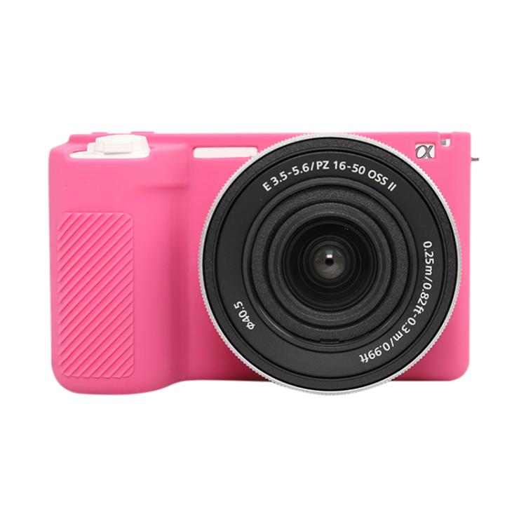 For Sony ZV-E10 II / ZV-E10M2 Glossy Soft Silicone Protective Case(Rose Red) by bashfashion