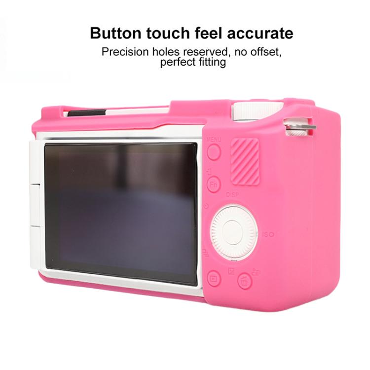 For Sony ZV-E10 II / ZV-E10M2 Glossy Soft Silicone Protective Case(Rose Red) by bashfashion