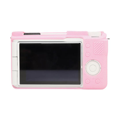 For Sony ZV-E10 II / ZV-E10M2 Litchi Texture Soft Silicone Protective Case(Pink) by bashfashion