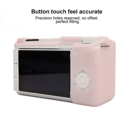 For Sony ZV-E10 II / ZV-E10M2 Litchi Texture Soft Silicone Protective Case(Jelly Pink) by bashfashion