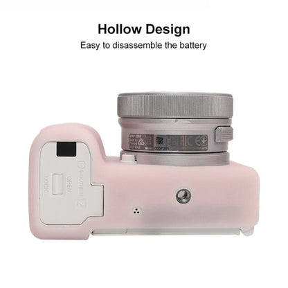 For Sony ZV-E10 II / ZV-E10M2 Litchi Texture Soft Silicone Protective Case(Jelly Pink) by bashfashion