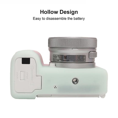 For Sony ZV-E10 II / ZV-E10M2 Litchi Texture Soft Silicone Protective Case(Jelly Pink Green) by bashfashion