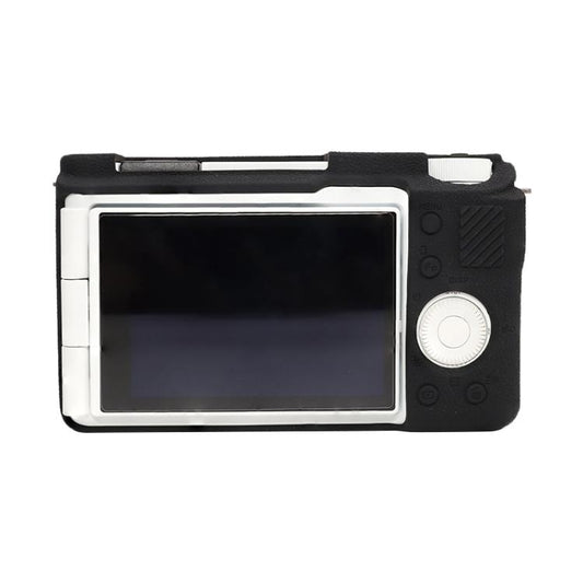 For Sony ZV-E10 II / ZV-E10M2 Litchi Texture Soft Silicone Protective Case(Black) by bashfashion