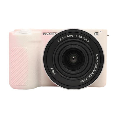 For Sony ZV-E10 II / ZV-E10M2 Litchi Texture Soft Silicone Protective Case(Mist Pink) by bashfashion