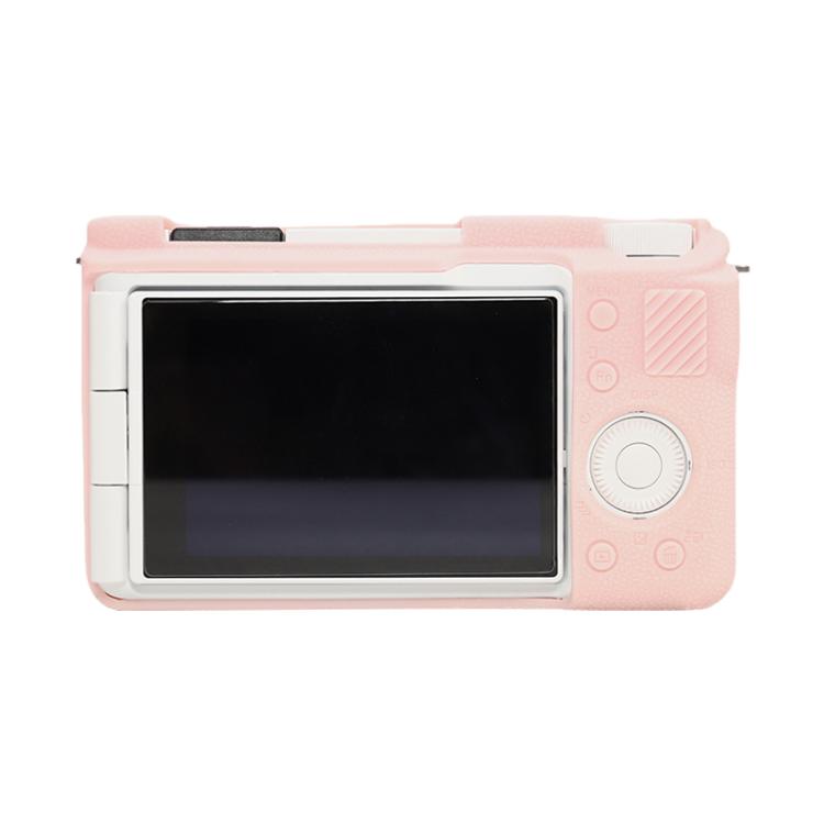 For Sony ZV-E10 II / ZV-E10M2 Litchi Texture Soft Silicone Protective Case(Light Pink) by bashfashion