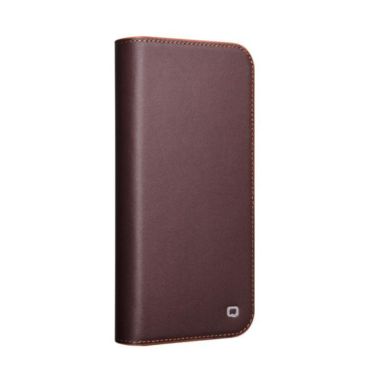 For iPhone 16 Pro Max QIALINO Classic Gen2 Genuine Leather Phone Case(Brown) by QIALINO