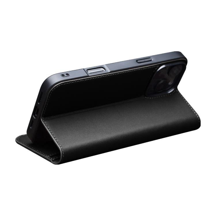 For iPhone 16 Pro QIALINO Classic Gen2 Genuine Leather Phone Case(Black) by QIALINO