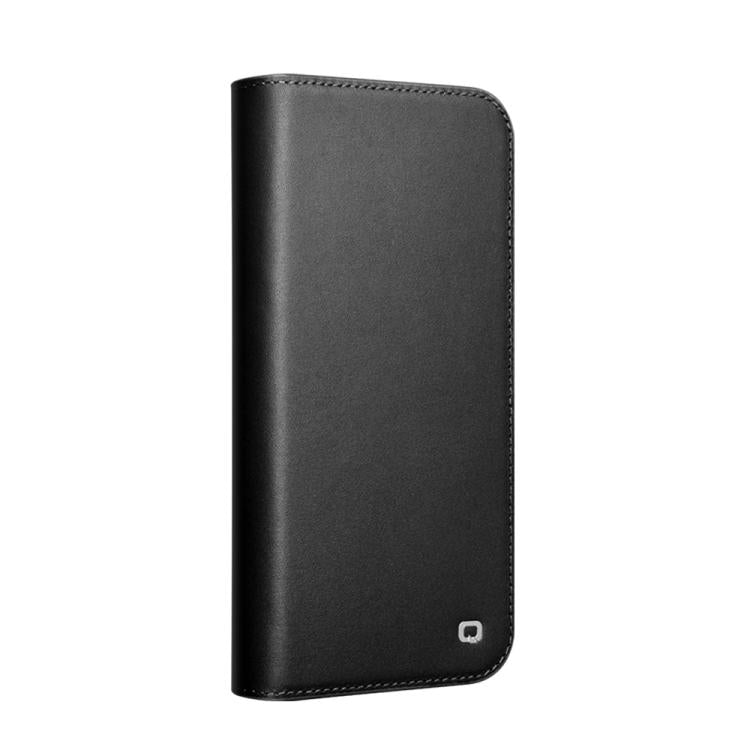 For iPhone 16 QIALINO Classic Gen2 Genuine Leather Phone Case(Black) by QIALINO