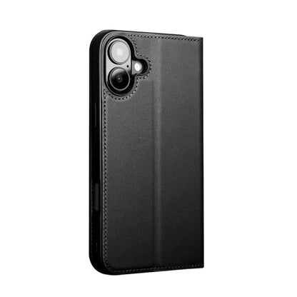 For iPhone 16 QIALINO Classic Gen2 Genuine Leather Phone Case(Black) by QIALINO