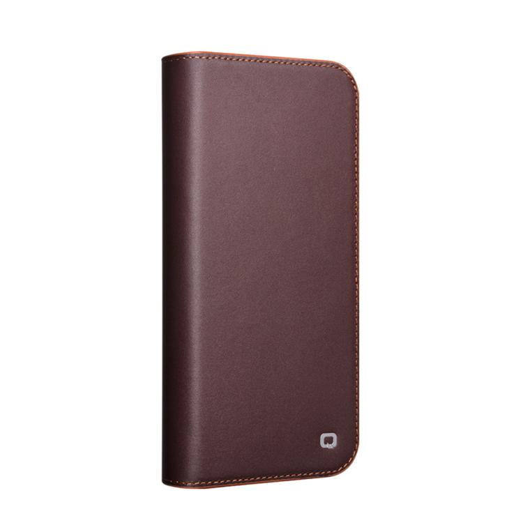 For iPhone 16 QIALINO Classic Gen2 Genuine Leather Phone Case(Brown) by QIALINO