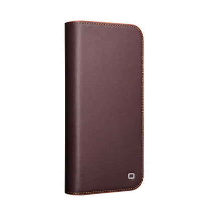 For iPhone 16 QIALINO Classic Gen2 Genuine Leather Phone Case(Brown) by QIALINO