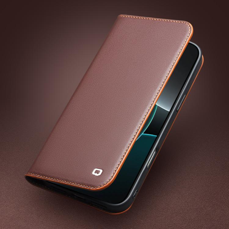 For iPhone 17 QIALINO Classic Gen2 Genuine Leather Phone Case(Brown) by QIALINO