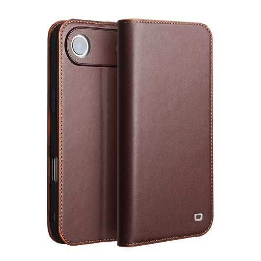For iPhone Air QIALINO Classic Gen2 Genuine Leather Phone Case(Brown) by QIALINO