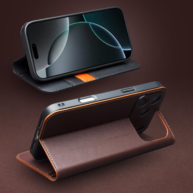 For iPhone Air QIALINO Classic Gen2 Genuine Leather Phone Case(Brown) by QIALINO