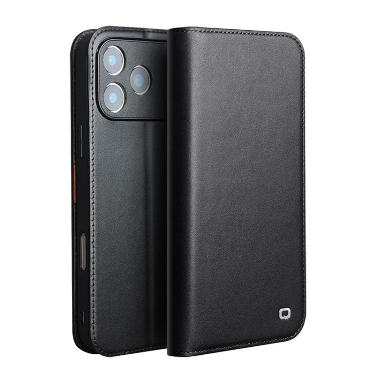 For iPhone 17 Pro QIALINO Classic Gen2 Genuine Leather Phone Case(Black) by QIALINO