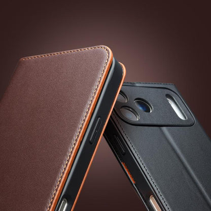 For iPhone 17 Pro QIALINO Classic Gen2 Genuine Leather Phone Case(Brown) by QIALINO