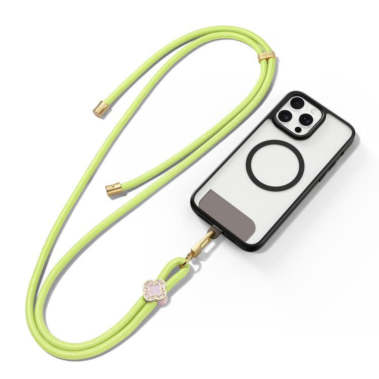 DUX DUCIS Garden Series Begonia Pattern Adjustable Crossbody Phone Lanyard(Green Yellow) by DUX DUCIS