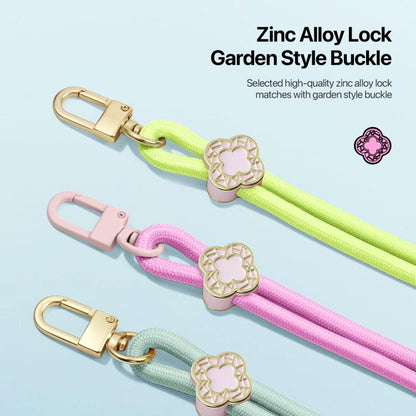 DUX DUCIS Garden Series Begonia Pattern Adjustable Crossbody Phone Lanyard(Green Yellow) by DUX DUCIS
