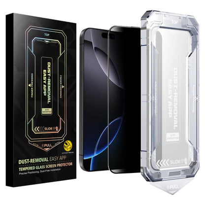 For iPhone 17 / 16 Pro Easy Install Privacy Tempered Glass Film by bashfashion
