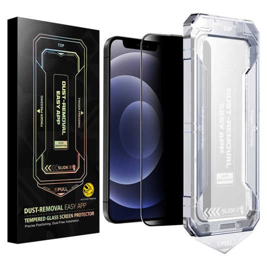 For iPhone 12 Pro / 12 Easy Install Privacy Tempered Glass Film by bashfashion