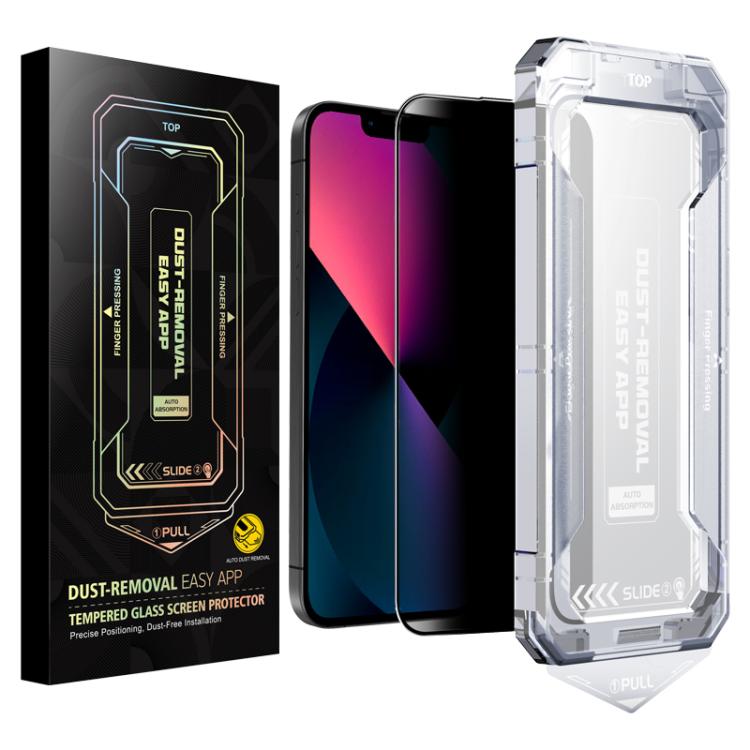 For iPhone 14 / 13 Pro / 13 Easy Install Privacy Tempered Glass Film by bashfashion