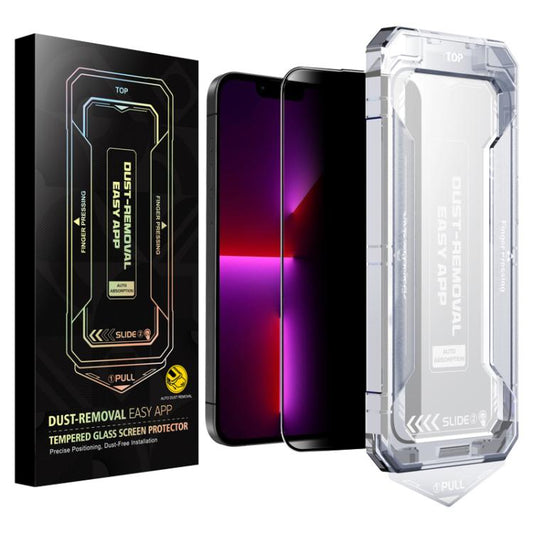 For iPhone 14 Plus / 13 Pro Max Easy Install Privacy Tempered Glass Film by bashfashion