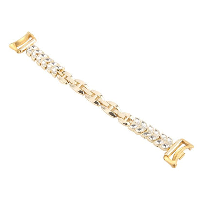 For Xiaomi Smart Band 9 / 8 Wheat Ear Diamond Bracelet Metal Watch Band(Gold) by bashfashion