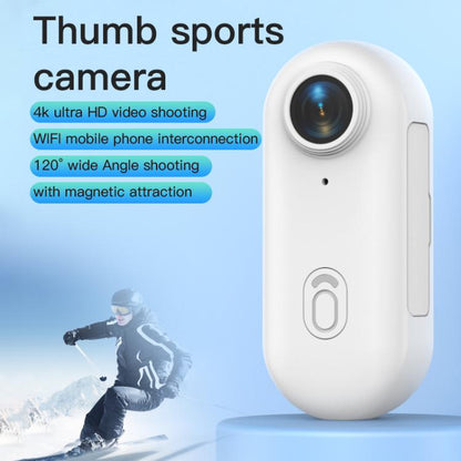 H88 4K Thumb Sports Camera Mini WiFi Camera, Specification:Simple Version(Black) by bashfashion