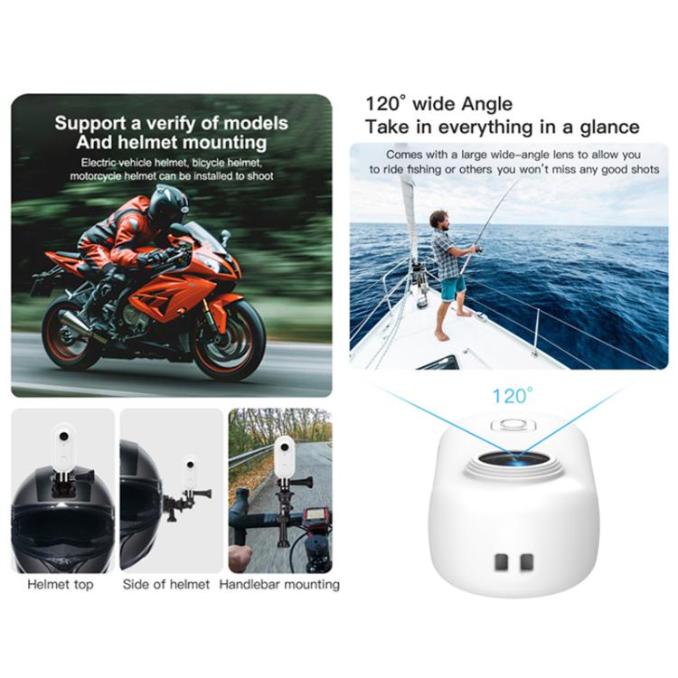 H88 4K Thumb Sports Camera Mini WiFi Camera, Specification:Simple Version(Black) by bashfashion