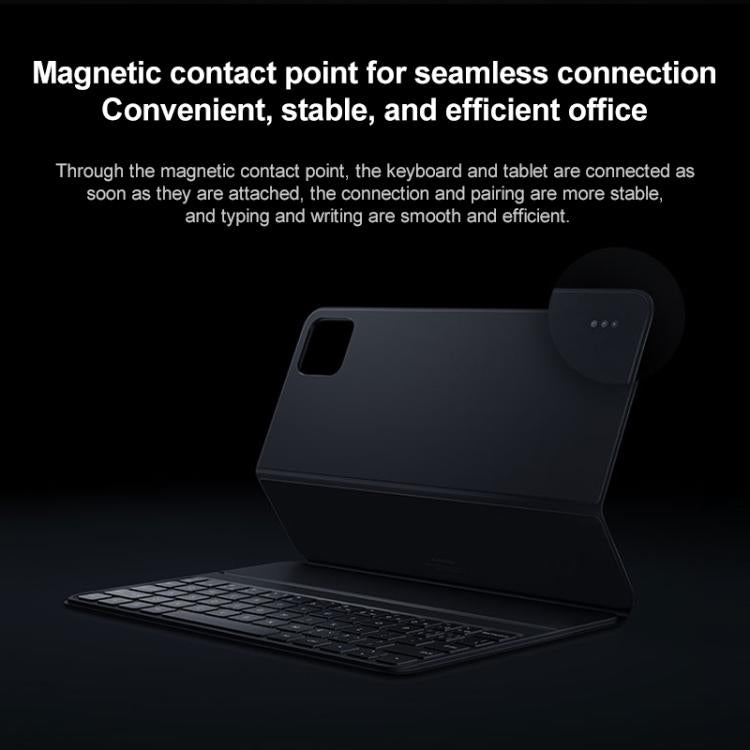 For Xiaomi Pad 7 / 7 Pro Original Xiaomi Keyboard Double-sided Protective Case Smart Leather Tablet Case(Black) by Xiaomi