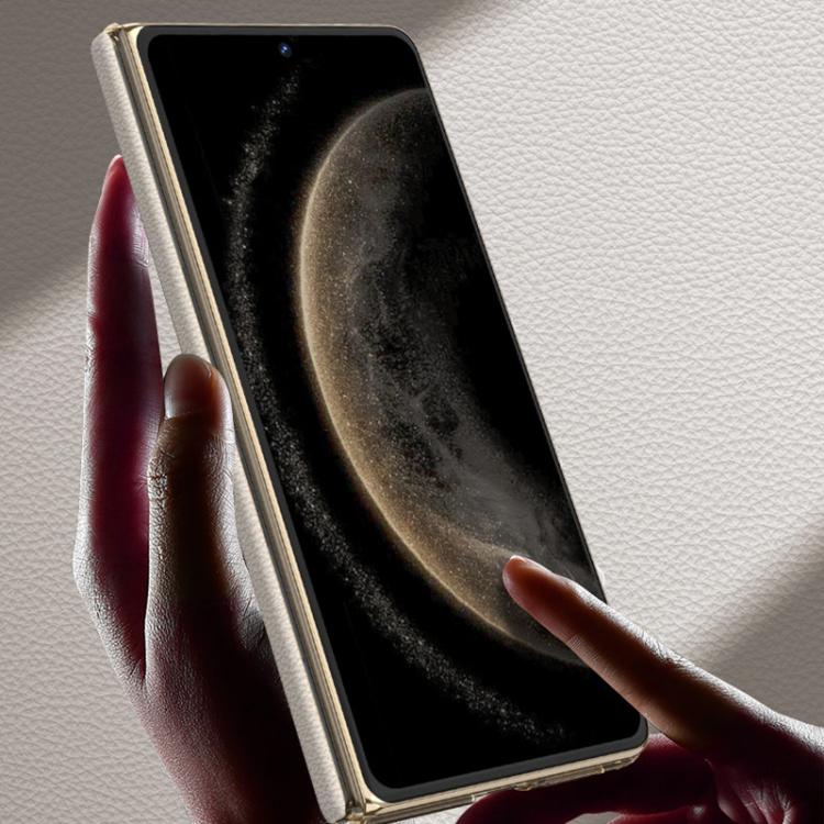 For Huawei Mate X6 GKK Ultrathin Hinge Leather Magsafe Phone Case(Black) by GKK