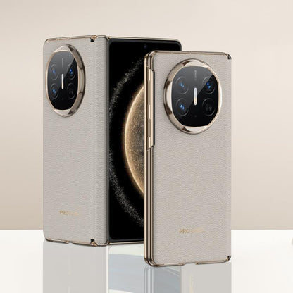 For Huawei Mate X6 GKK Ultrathin Hinge Leather Magsafe Phone Case(Titanium Gray) by GKK