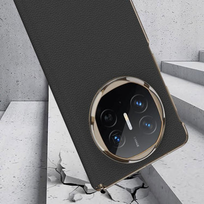 For Huawei Mate X6 GKK Ultrathin Hinge Leather Magsafe Phone Case(Titanium Gray) by GKK