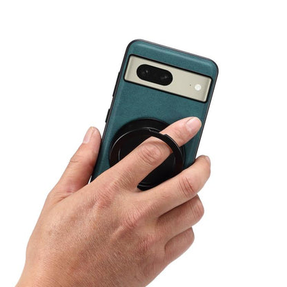 For Google Pixel 8 Denior A14 Skin Feel Rotating Holder MagSafe Phone Case(Blue) by Denior