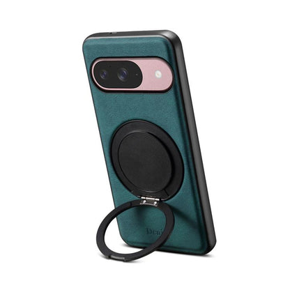For Google Pixel 9 Denior A14 Skin Feel Rotating Holder MagSafe Phone Case(Blue) by Denior