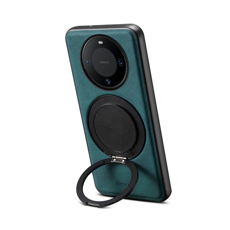 For Huawei Mate 60 Denior A14 Skin Feel Rotating Holder MagSafe Phone Case(Blue) by Denior