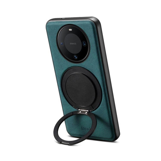 For Huawei Mate 60 Denior A14 Skin Feel Rotating Holder MagSafe Phone Case(Blue) by Denior