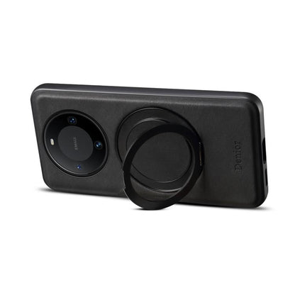 For Huawei Mate 60 Denior A14 Skin Feel Rotating Holder MagSafe Phone Case(Black) by Denior