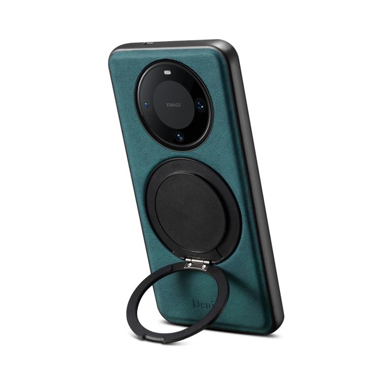 For Huawei Mate 60 Pro / 60 Pro+ Denior A14 Skin Feel Rotating Holder MagSafe Phone Case(Blue) by Denior